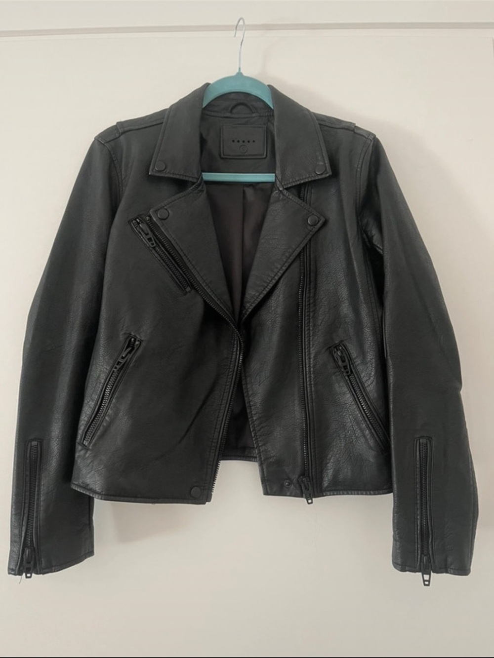 Blank NYC Black Leather Moto Jacket